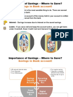 Importance of Savings - Where To Save