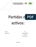 Partidas de Activos