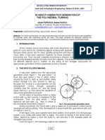 Problems About Kinematics Generation at The Polyhedral Turning