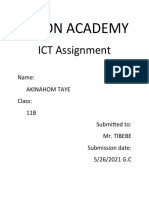 Vision Academy: ICT Assignment