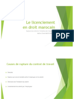 Le licenciement en droit marocain