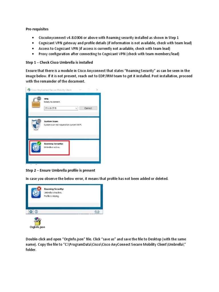Cisco Umbrella Setup and Troubleshooting Guide | PDF | Computer ...