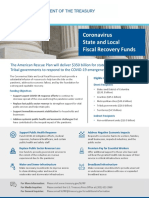 U.S. Department of Treasury State and Local Fiscal Relief Funds Guidance 