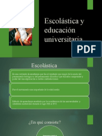 Escolástica y Educación Universitaria