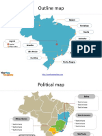 Major Cities Map of Brazil Under 40 Characters