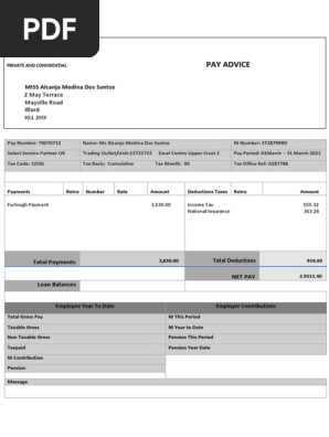 March Payslip