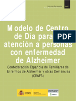 Modelo de Centro de Día para la atención a personas con enfermedad de Alzheimer