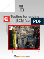 Testing for engine ECM faults