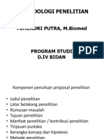 Metodologi Penelitian D.iv Bidan 3. Penyusunan Proposal Dan Komponen Proposal