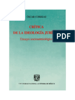 Óscar Correas - Crítica de La Ideología Jurídica_ Ensayo Socio-semiológico-Universidad Nacional Autónoma de México (1993)