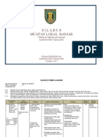 Silabus Mulok Banjar Kelas I - Vi