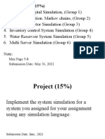 Assignments (15%) : Max Page 5-8 Submission Date: May 31, 2021