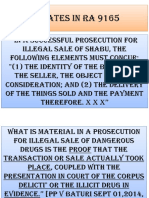 Updates to key elements in illegal drug sale prosecutions under RA 9165