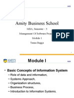 Amity Business School: MBA, Semester - 3 Management of Software Projects Teena Bagga