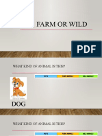 Pet, Farm or Wild