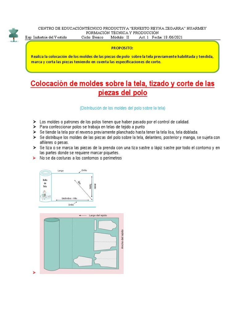 Act. 15 Colocacion Molde, Corte Del Polo |