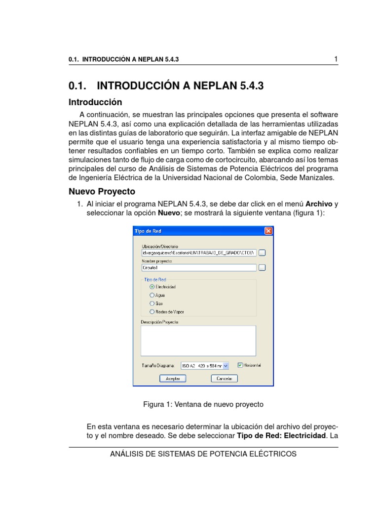 Guía de Uso de NEPLAN 5.4.3 en Ingeniería Eléctrica | PDF ...