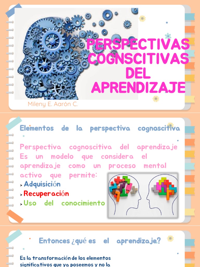 Perspectivas Cognitivas del Aprendizaje | PDF | Memoria | Neurociencia ...