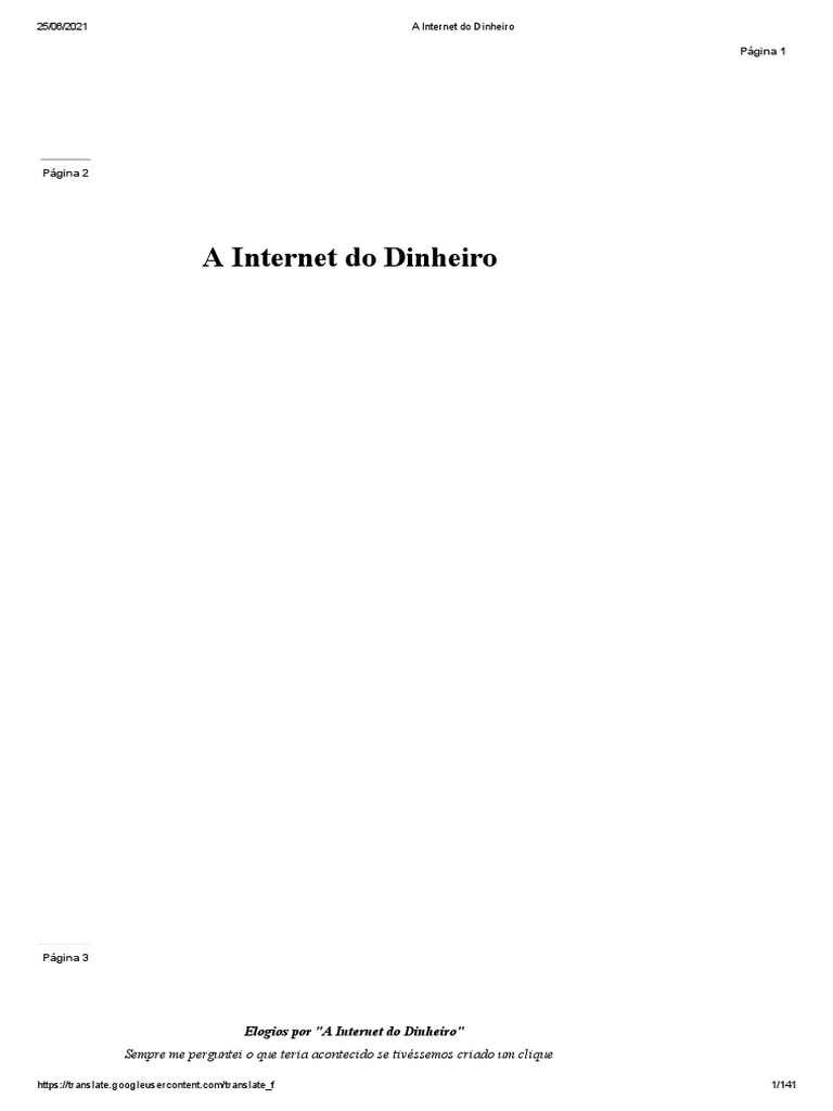A Internet Do Dinheiro | PDF | Bitcoin | Internet