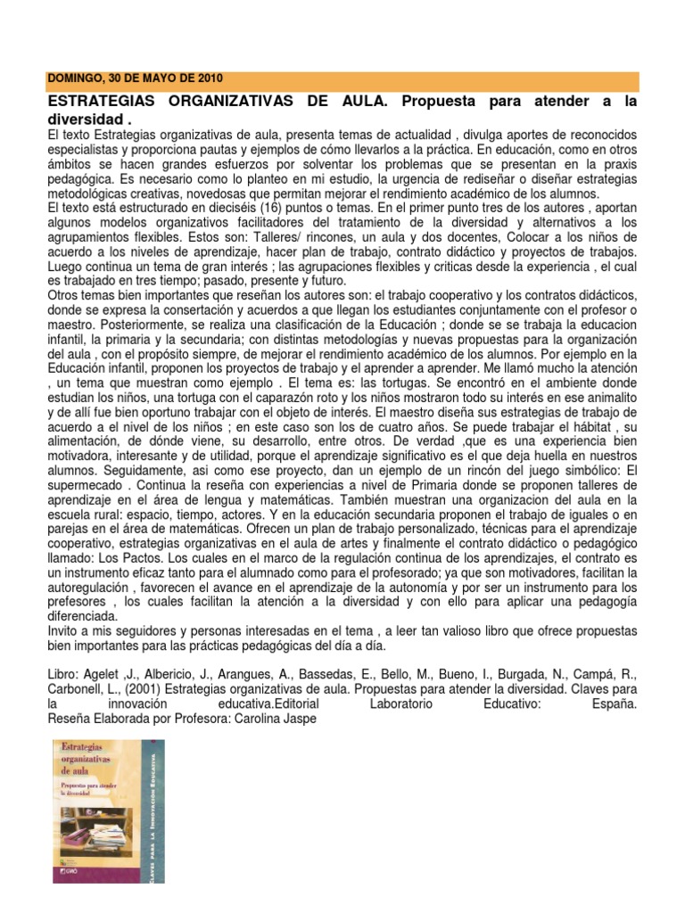 Estrategias para Diversidad en Aula | PDF | Salón de clases | Pedagogía