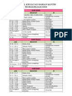 Jadwal Kegiatan Harian SMP