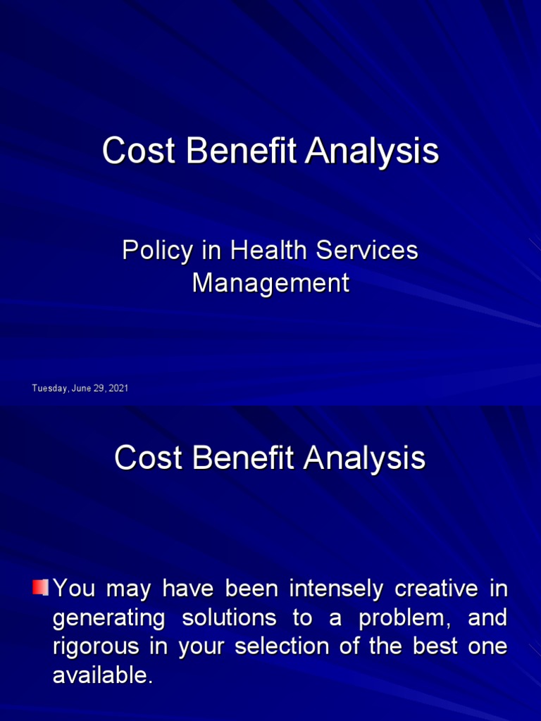 APPLIED METHODS OF COST BENEFIT ANALYSIS IN HEALTH CARE PDF visual data 3