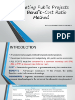 Evaluating Public Projects With Benefit-Cost Ratio Method: Kns 4343 Engineering Economics