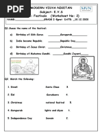 Class 2 EVS Worksheet on Plants | PDF | Plants | Trees