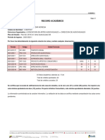 Record Académico: Período Código Unidad Curricular Sec U/C Final