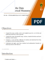 Describing The Data Using Numerical Measures