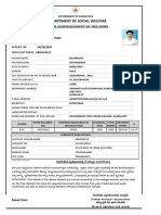 Department of Social Welfare: Applicant No.