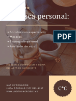 Se Busca Personal:: Café Claito