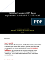 PP. Pedoman Manajerial PPI Dalam Implementasi Akreditasi Puskesmas