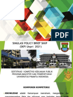 Simulasi Policy Brief Skpi SKKP Mip Unpri 2021