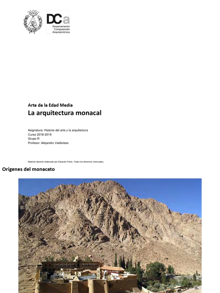 Arquitectura Monacal en la Edad Media | PDF | Monasterio | Abadía