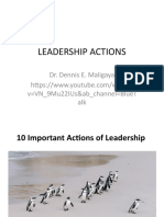 10 Important Actions of Leadership
