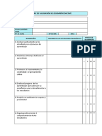 Matriz de Valoración Del Desempeño Docente