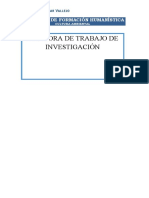 Bitácora de Trabajo de Investigación