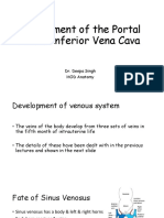 Development of the Portal Vein & Inferior Vena Cava