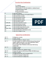 Function Key Combination