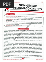 Non Linear Pharmacokinetics