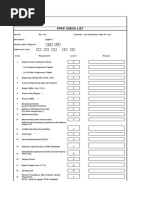 Ppap Check List: Lear Automotive India Pvt. Ltd.,Nasik