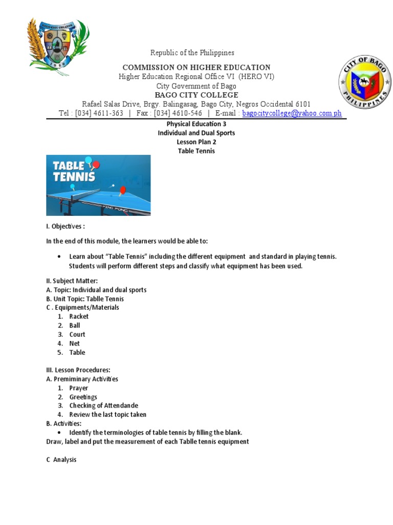 An InDepth Look at Table Tennis Equipment, Terminology, Grips, and Strokes PDF