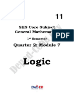 Quarter 2: Module 7: SHS Core Subject General Mathematics