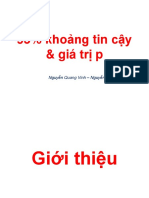95% khoảng tin cậy & giá trị p: Nguyễn Quang Vinh - Nguyễn Thị Từ Vân