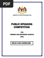 Online Public Speaking Competition 2021