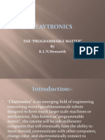 Claytronics: The "Programmable Matter" by K.L.N.Hemanth