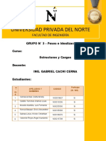 TRABAJO GRUPO #3 - Pesos e Idealización (Esquemas de Cálculo de Reacciones)