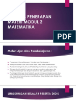Tugas Analisis Penerapan Materi Modul 2 Matematika