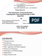 Fast Generation of Pseudo-Random Cryptographic Keys Implementing On IDEA Algorithm